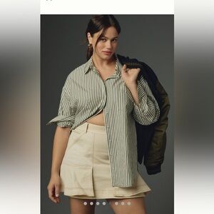 Anthro Pilcro Kick Flare Mini Skirt